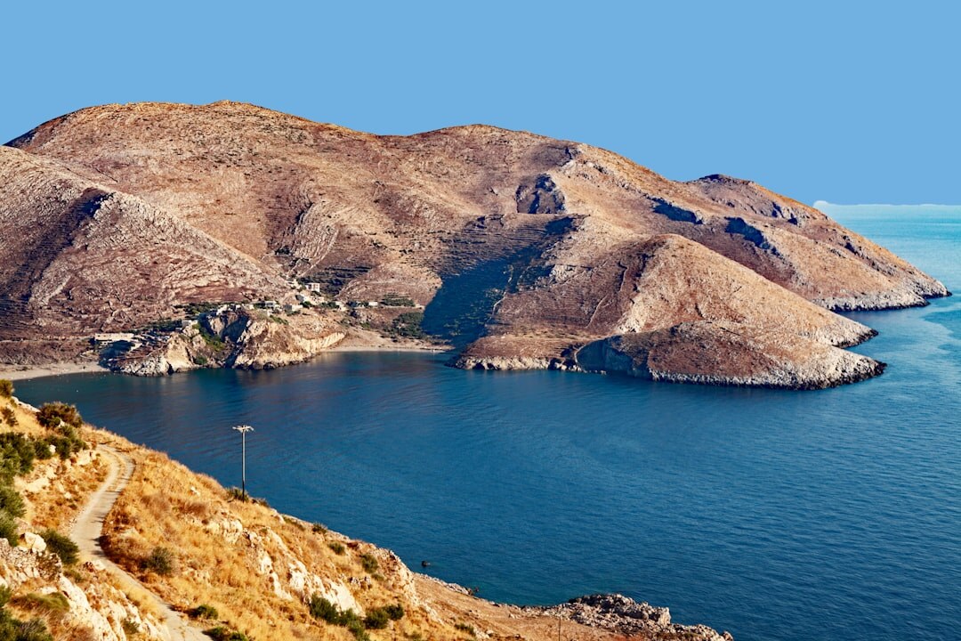 secluded greek island bay